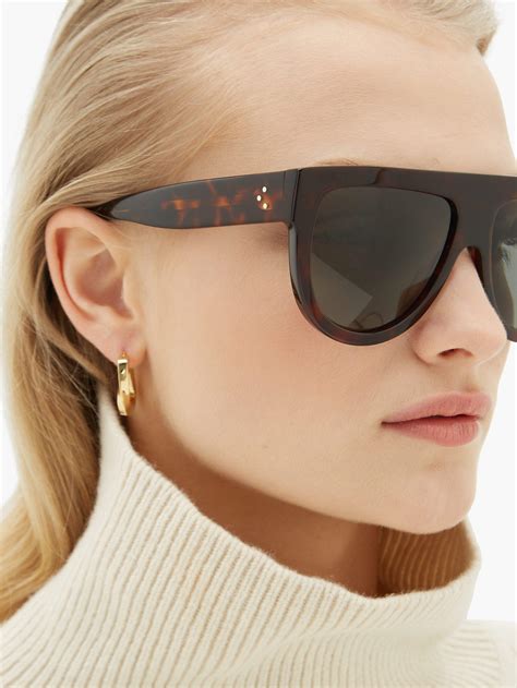 sunglasses case celine|Celine flat top sunglasses tortoise.